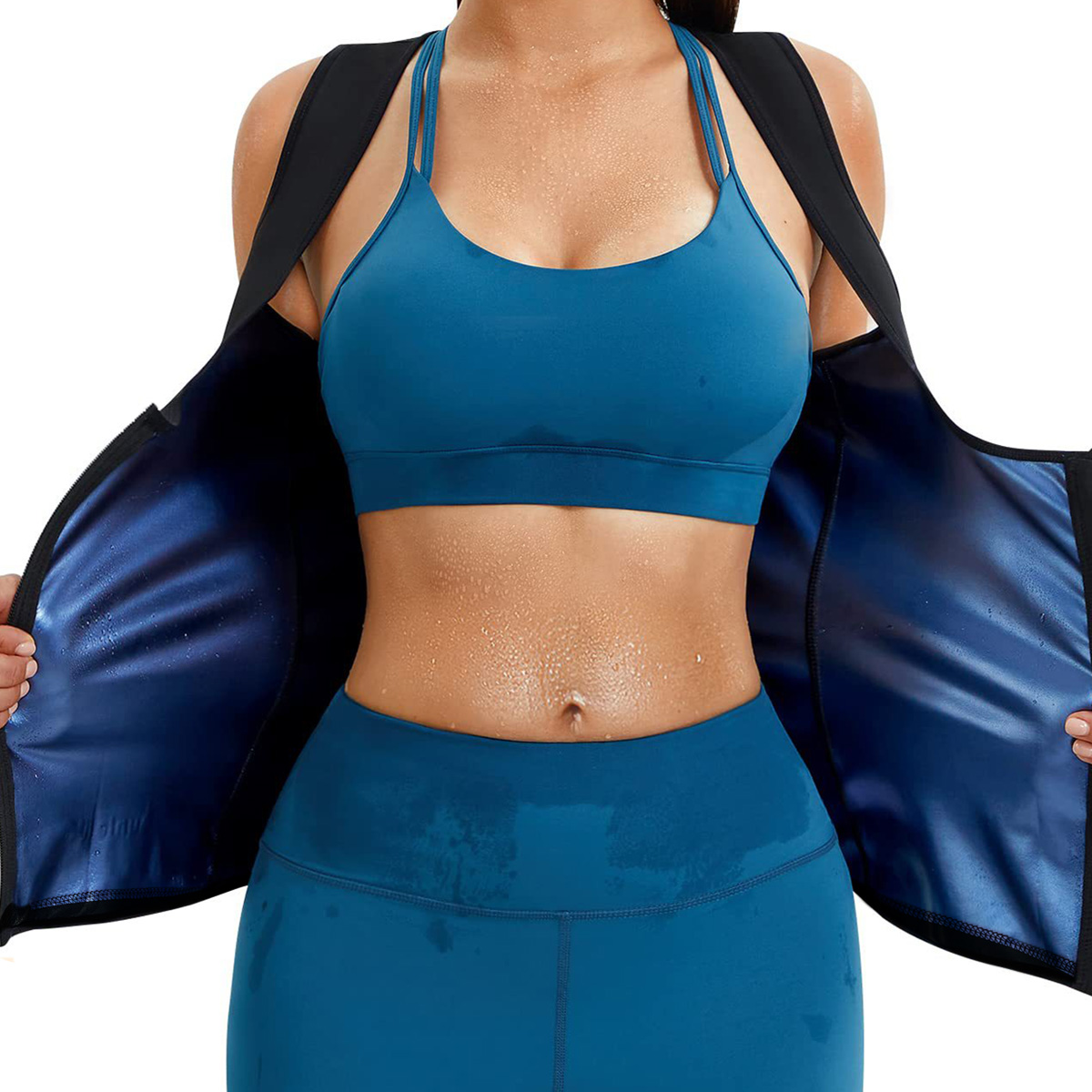 Tank Top Breathable - 1 قطعة سترة نسائية للتعرق لإنقاص