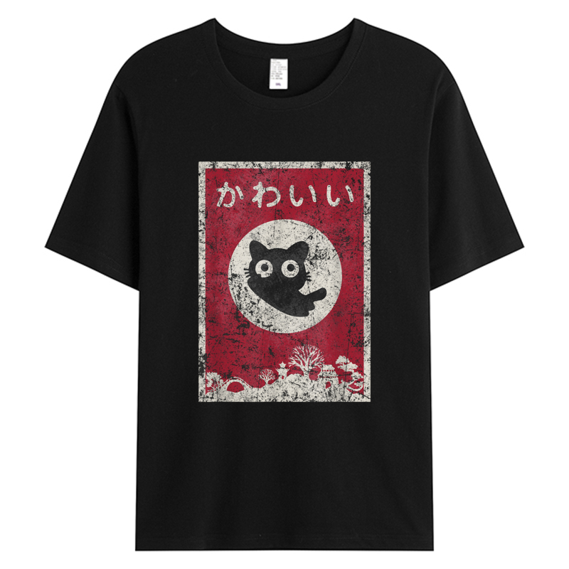 Summer Clothing Discount - Kawaii القط اليابانية الأسود أنيمي القطط