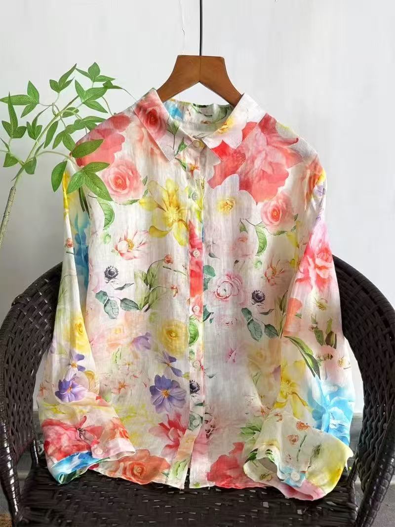 Japan Summer Clothing Women - ملابس عتيقة الطراز لعام 2026، قمصان