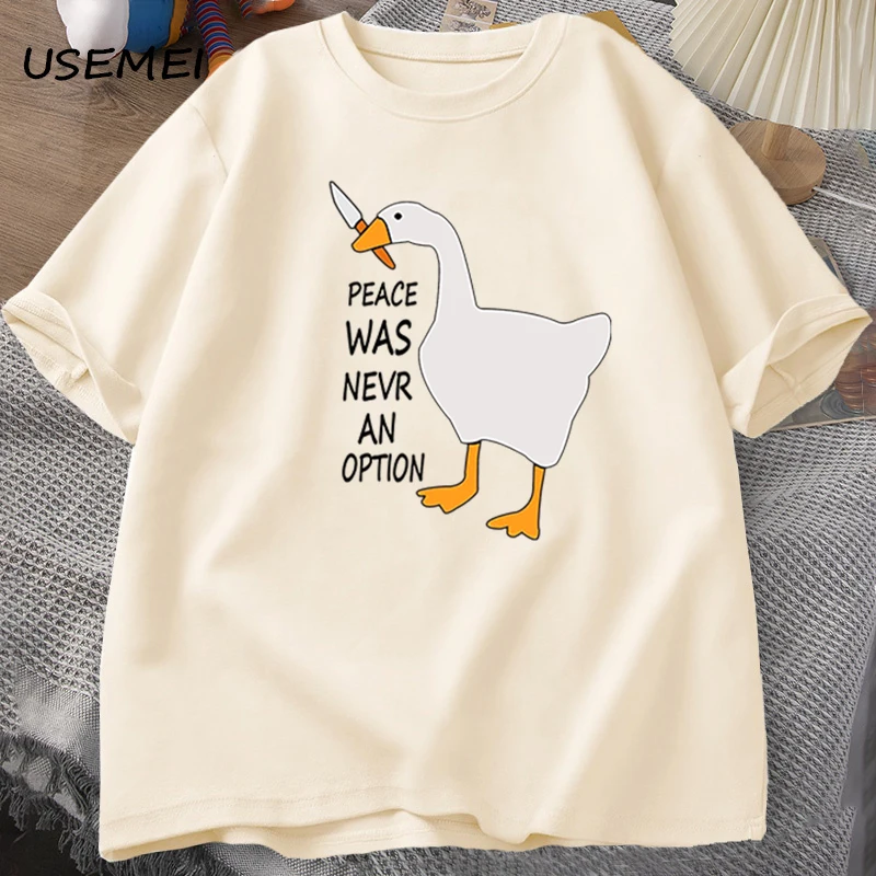 Summer Clothing Options - تي شيرت Goose Peace Was Never