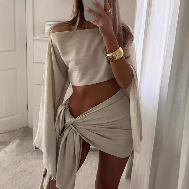 Summer Clothing Juniors - المرأة قطعتين مجموعات الصيف المحاصيل الأعلى
