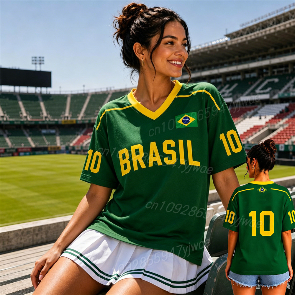 قميص منتخب البرازيل لكرة القدم - مراجعة Yellow Summer Clothing وسعره