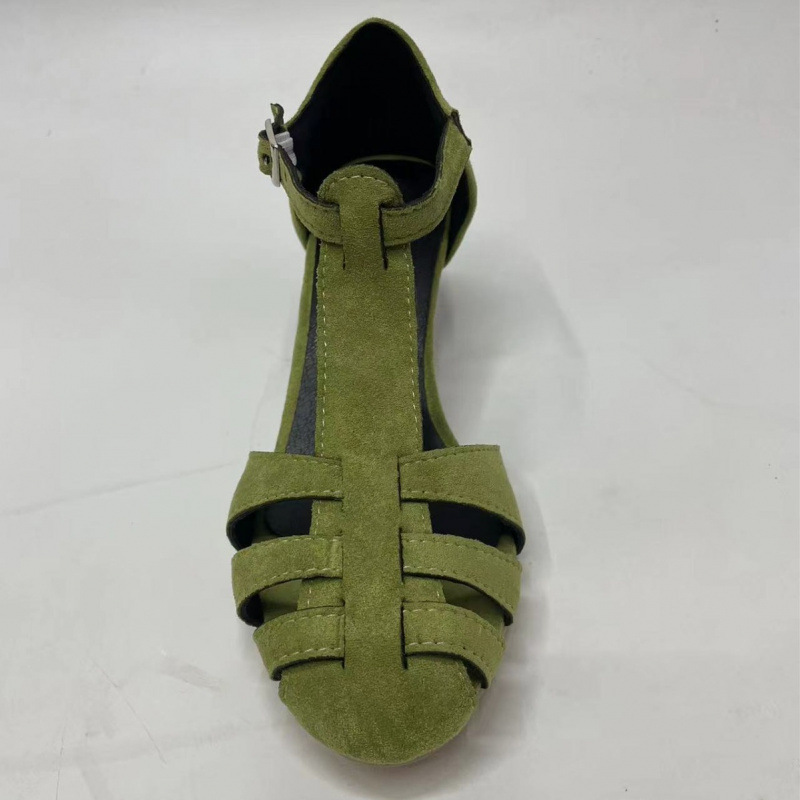 صنادل نسائية خضراء من الجلد ال - مراجعة Summer Clothing Items وسعره