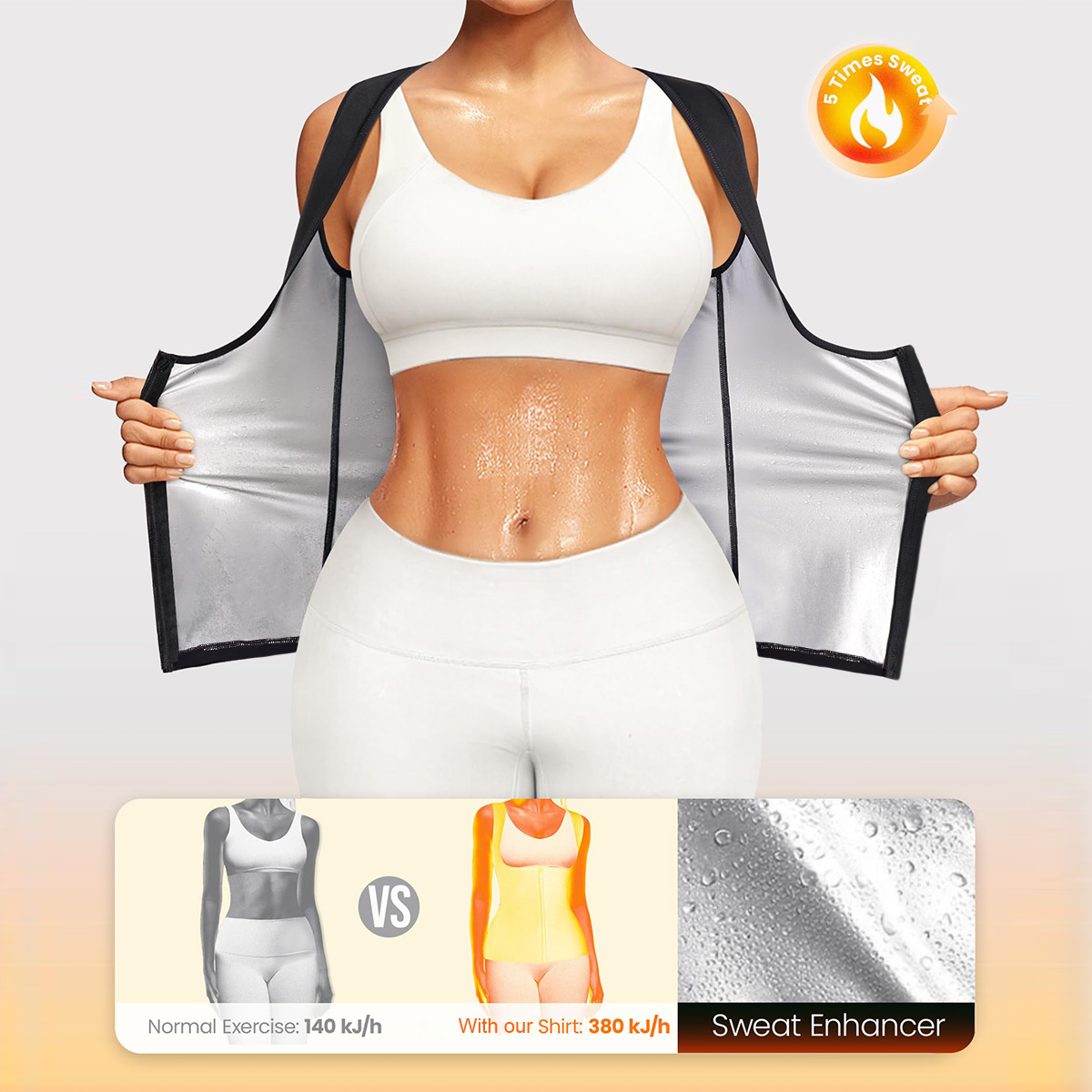 1 قطعة سترة نسائية للتعرق لإنق - مراجعة Tank Top Breathable وسعره