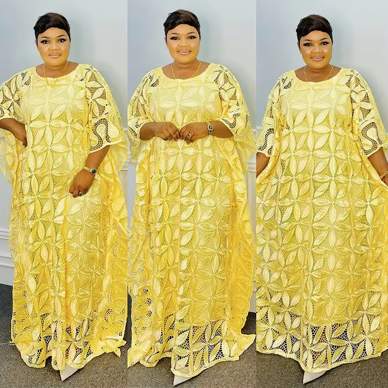 الصيف أنيقة المرأة الأفريقية س - مراجعة Yellow Summer Clothing وسعره