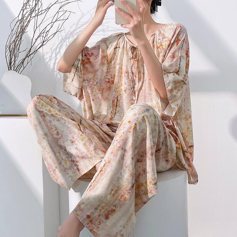 طقم ملابس نوم نسائي جديد لربيع - مراجعة Summer Clothes Fashion وسعره