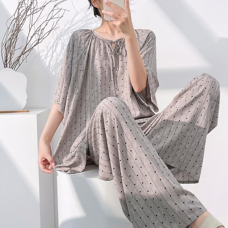 طقم ملابس نوم نسائي جديد لربيع - مراجعة Summer Clothes Fashion وسعره