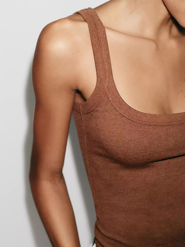 قميص نسائي ضيق بدون أكمام برقب - مراجعة Summer Clothing Options وسعره