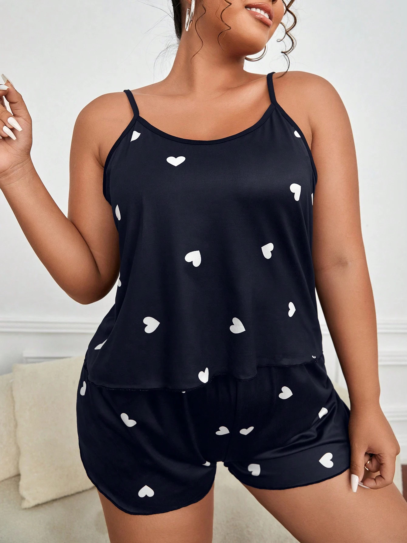 طقم بيجامة نسائي من قطعتين، مل - مراجعة Summer Clothing Plus Size وسعره