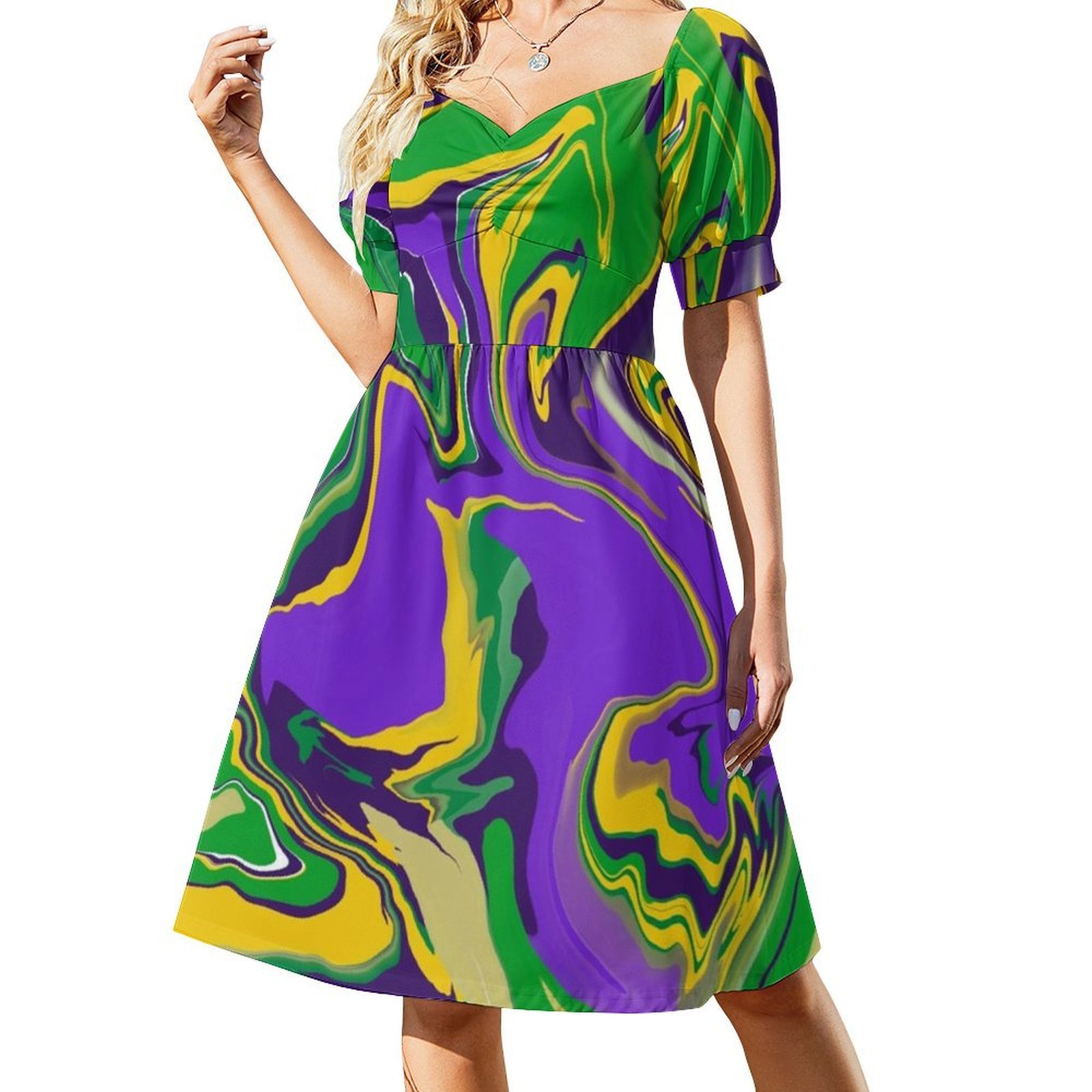 فستان حفلات نسائي من Mardi Gra - مراجعة Summer Clothing Patterns وسعره