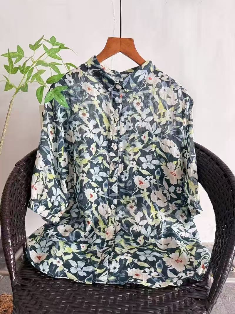 قميص نسائي من الرامي النقي لعا - مراجعة Japan Summer Clothing Women وسعره